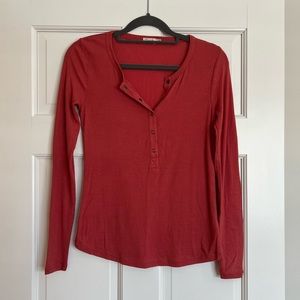 Faherty Bobi Long Sleeve Henley Top